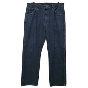 Wrangler Legendary Gold Jeans Mens 36x29 Blue 100% Cotton Denim Straight Leg